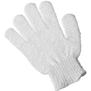 Exfoliating Bath Glove - WHITE - Individually Packaged in a Polybag / Case of 150 Gloves