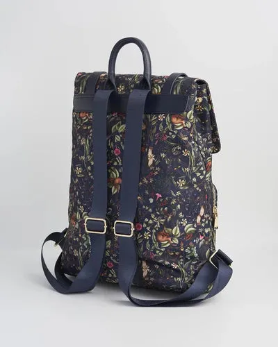 Fable England Wolf Garden Large Navy Backpack
