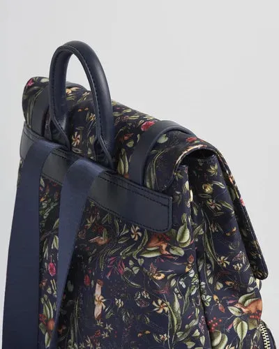 Fable England Wolf Garden Large Navy Backpack