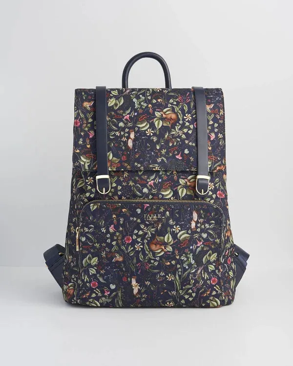 Fable England Wolf Garden Large Navy Backpack