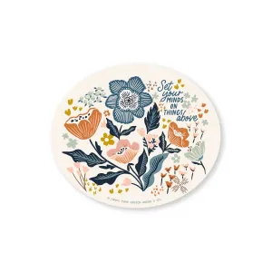Fancy That Design House & Co. - Set Your Minds on Things Above Floral Sticker