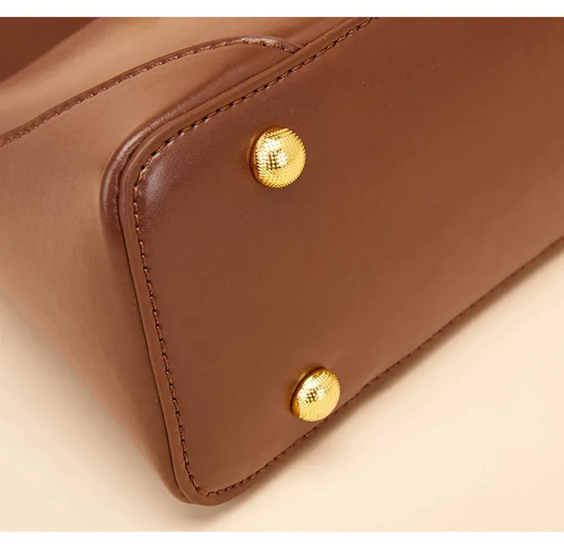 Genuine Leather Single Strap Baguette Shoulder Bags