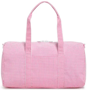 Gingham Pink Weekender Duffel Bag
