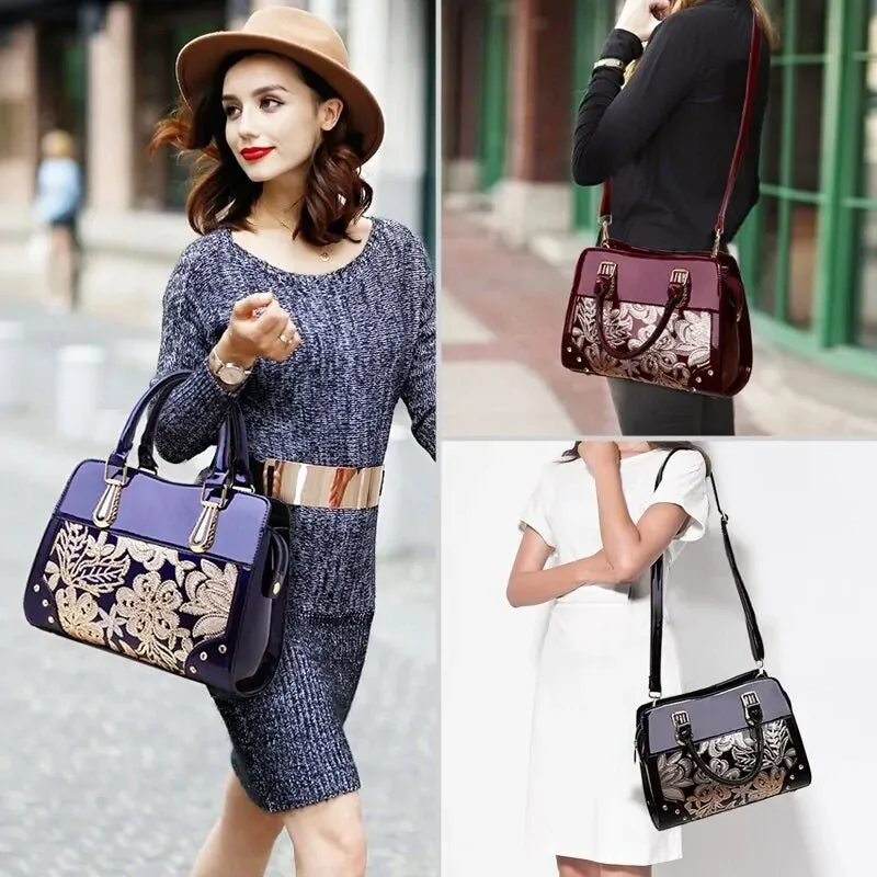Glitter Sequin Flower Handbag
