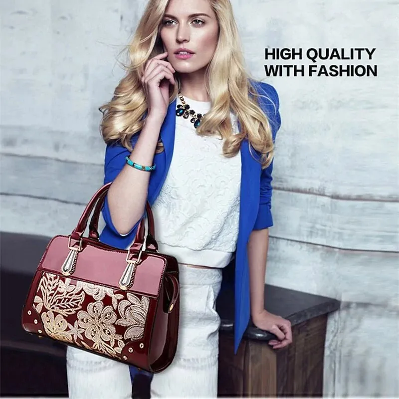 Glitter Sequin Flower Handbag
