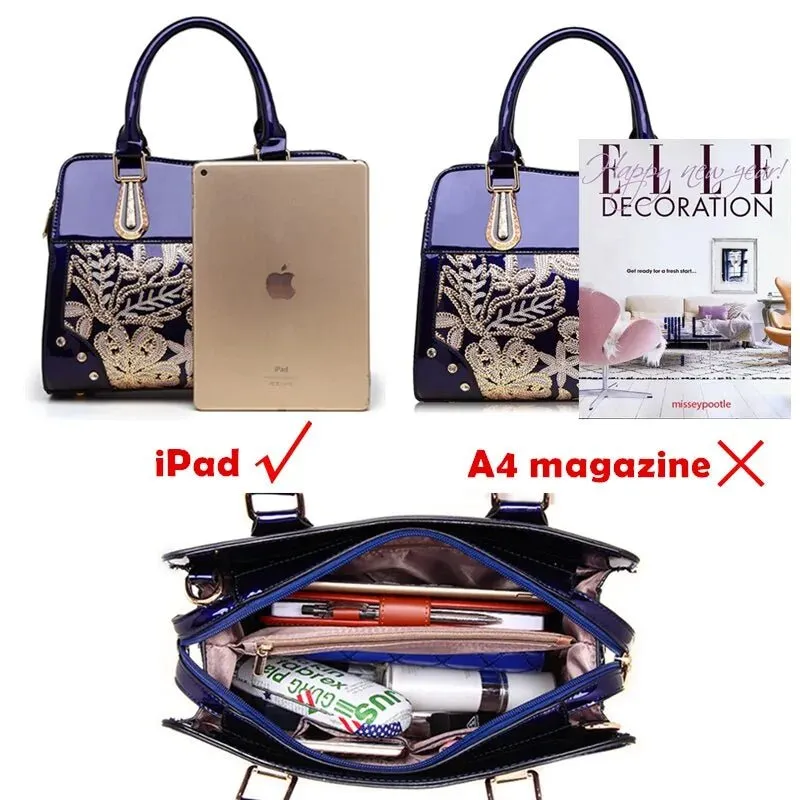 Glitter Sequin Flower Handbag