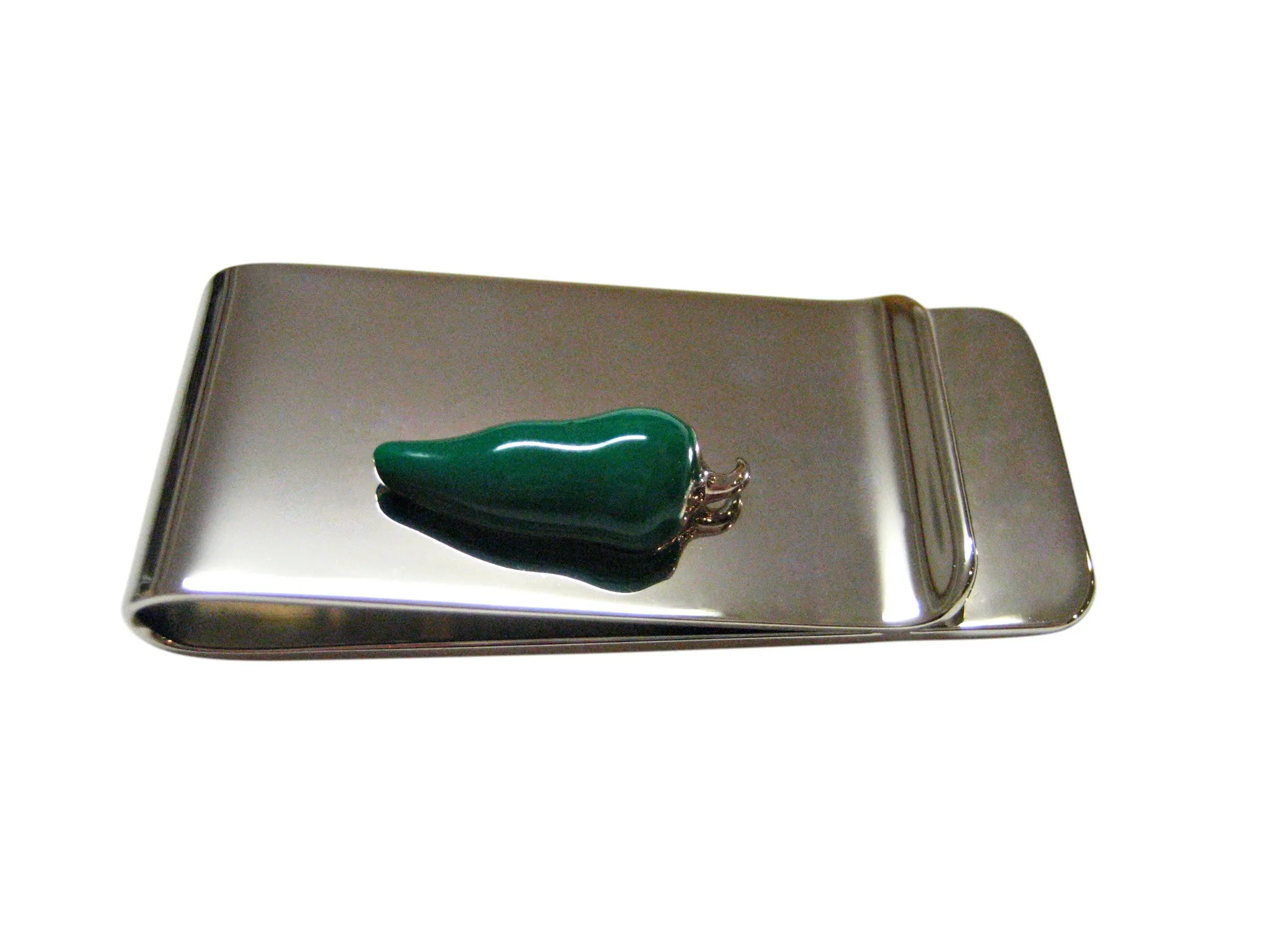 Green Chili Pepper Money Clip