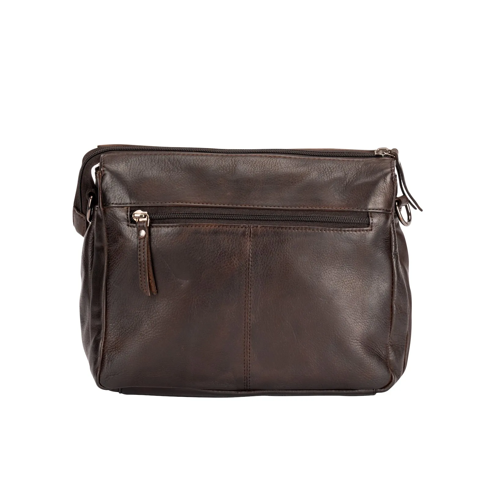 Greenwood 'June' Crossbody Leather Bag ~ Brown