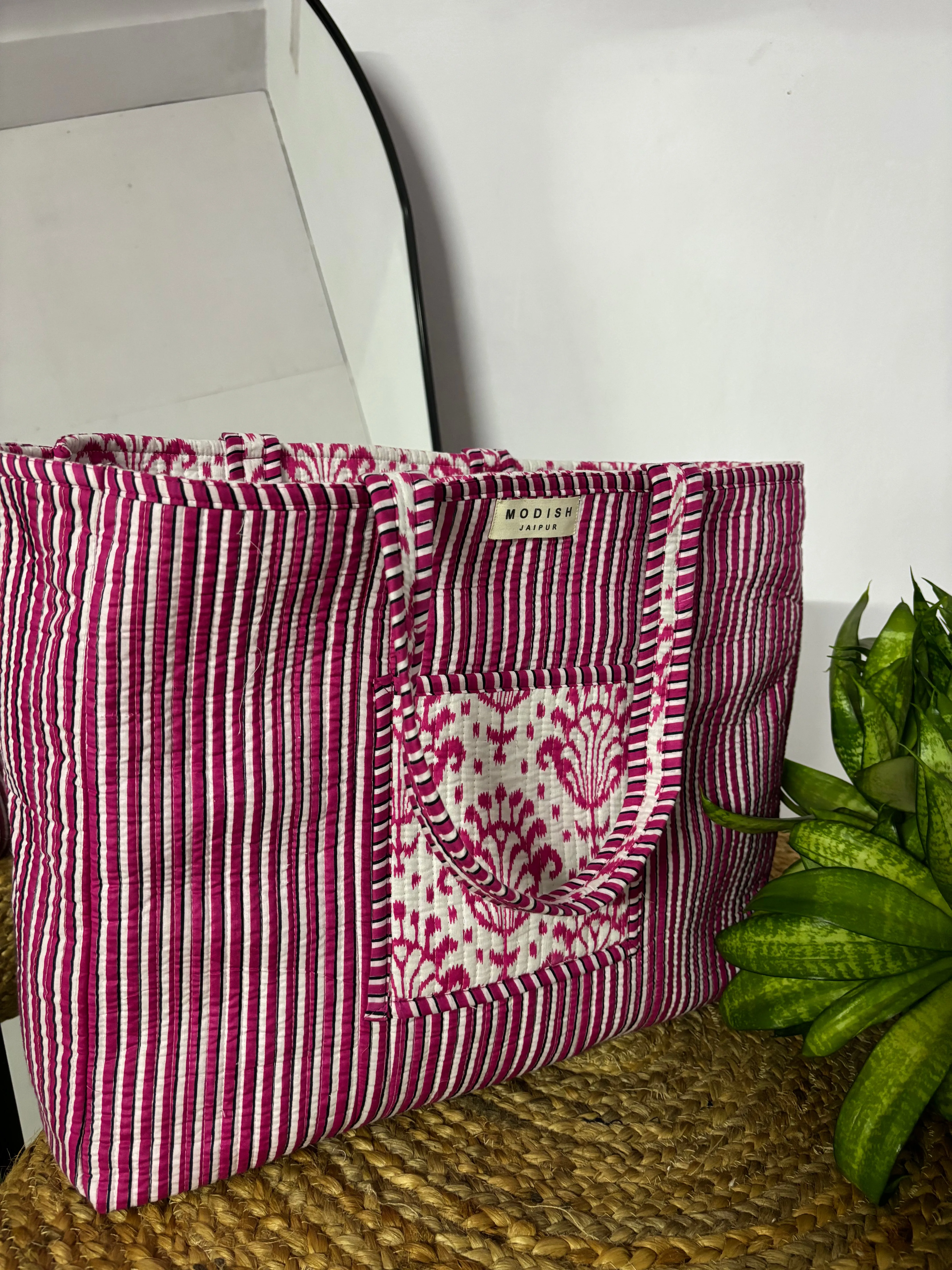 Handcrafted Reversible Tote Bag