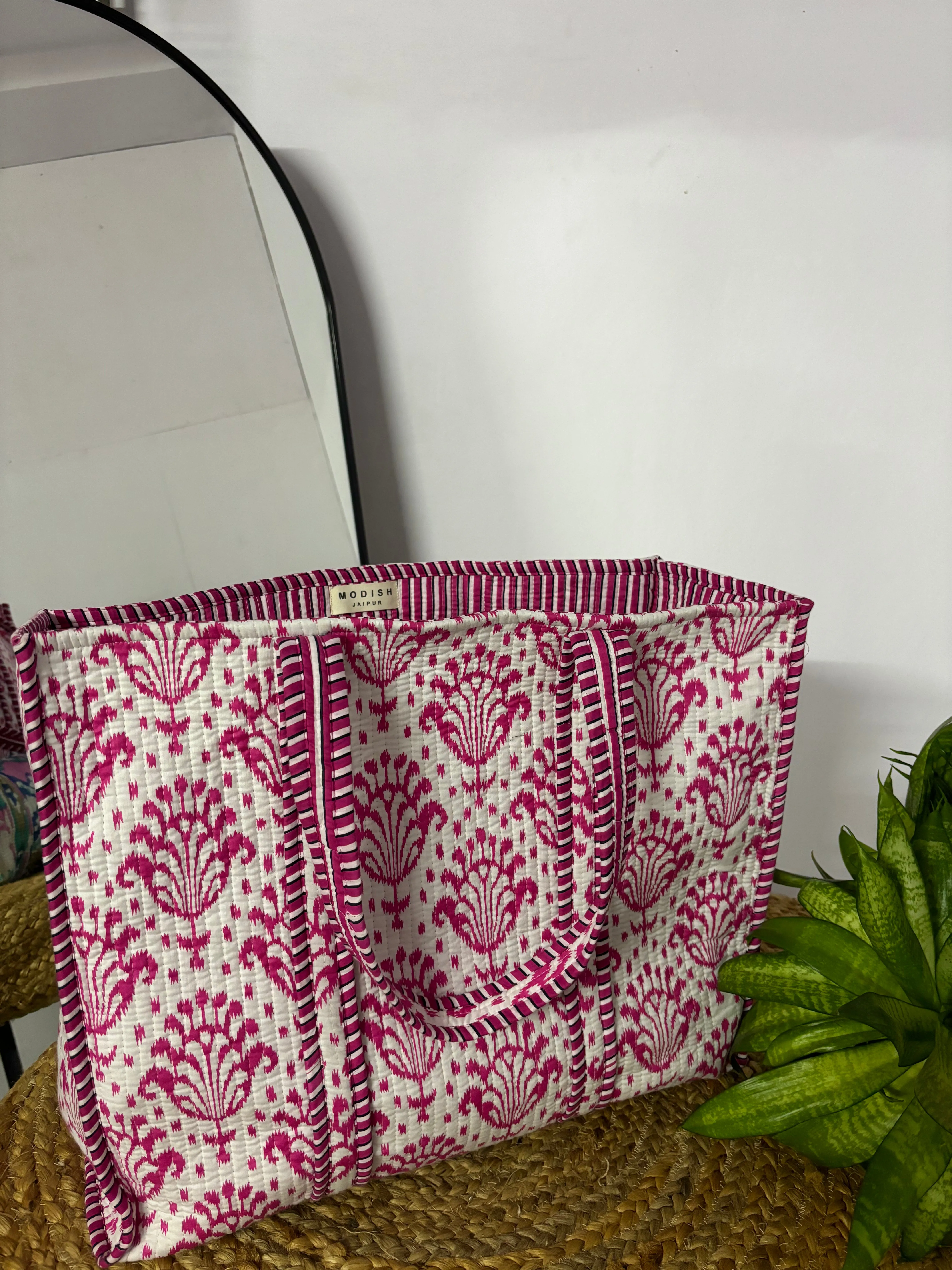 Handcrafted Reversible Tote Bag