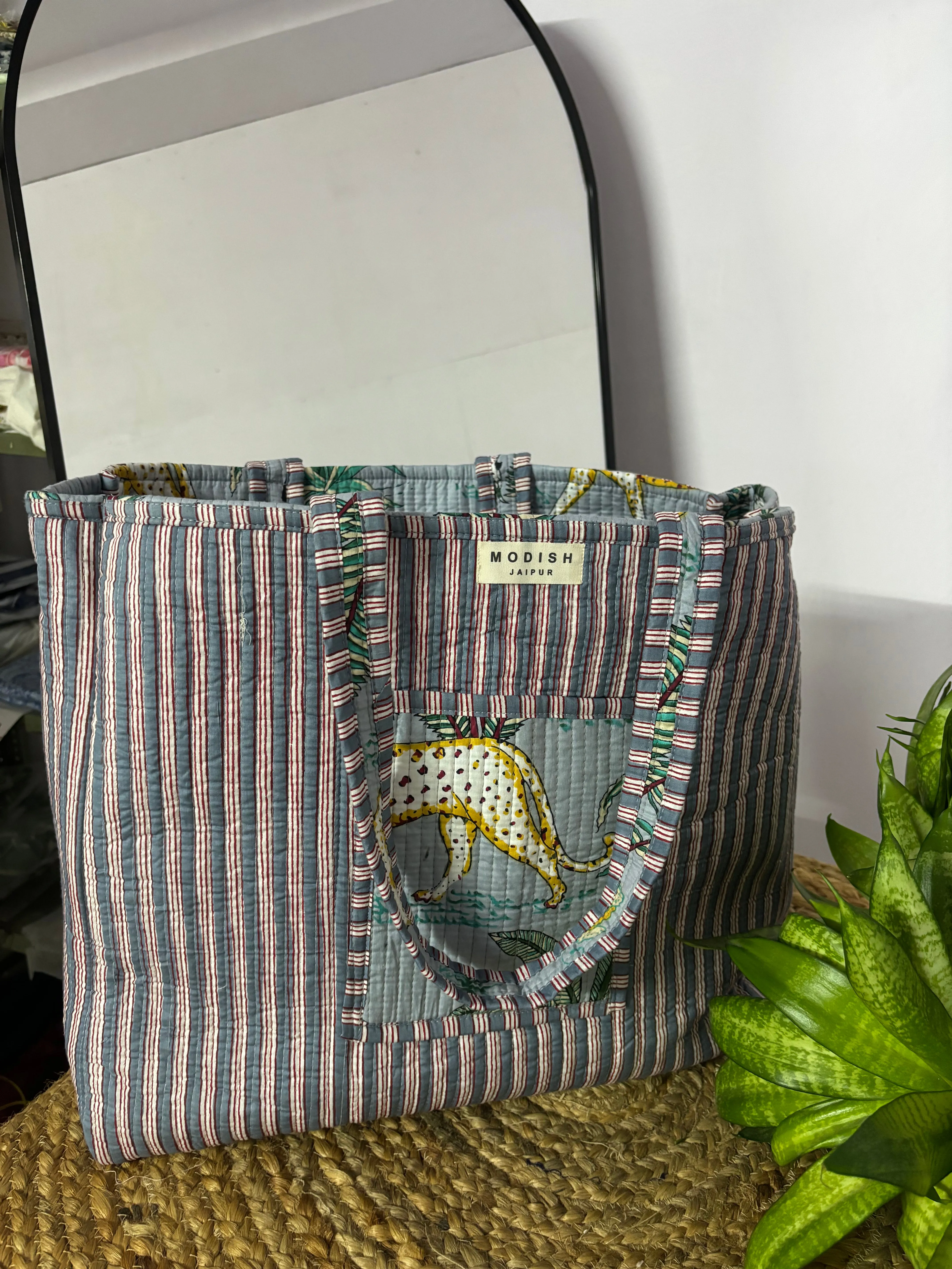 Handcrafted Reversible Tote Bag