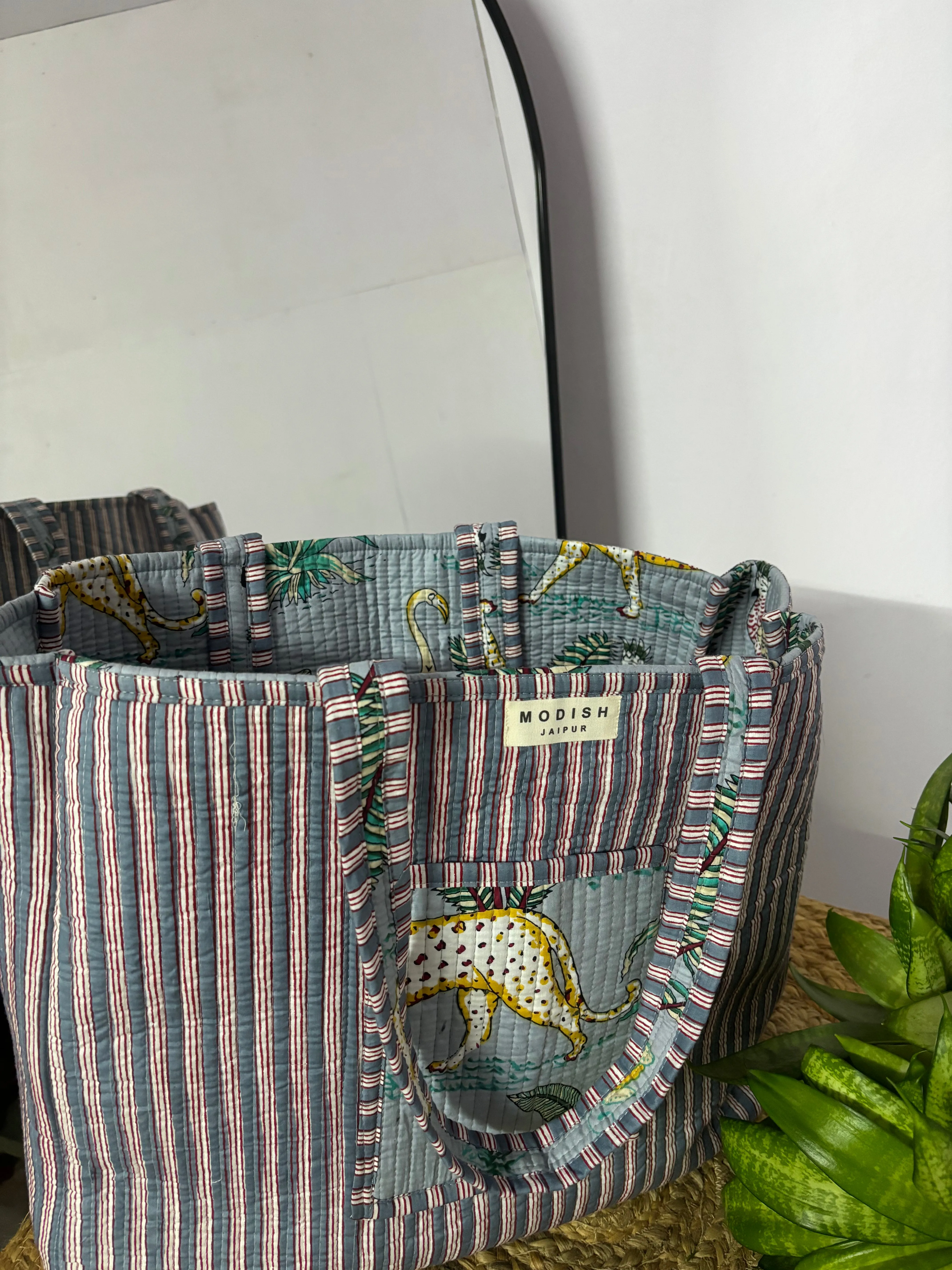 Handcrafted Reversible Tote Bag