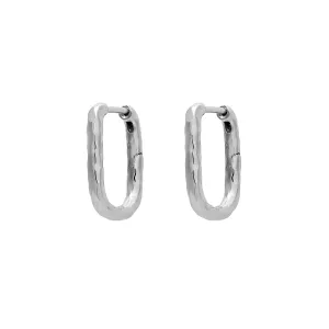 Harmony Textured Huggies Silver