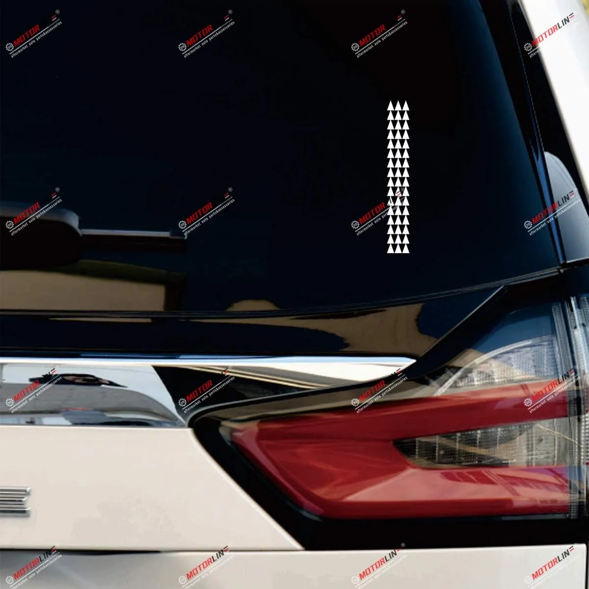 Hawaii Tribal 48 Arrows Hawaiian Vinyl Decal Sticker - 2 Pack White, 6 Inches, 8 Inches - No Background for Car Boat Laptop