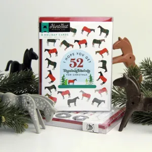 Hunt Seat Paper Co 52 Thoroughbreds Christmas Card