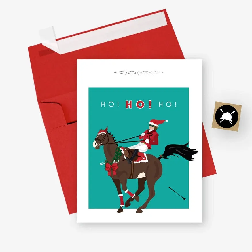 Hunt Seat Paper Co Ho! Ho! Ho! Christmas Card