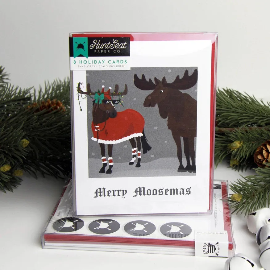 Hunt Seat Paper Co Merry Moosemas Christmas Card