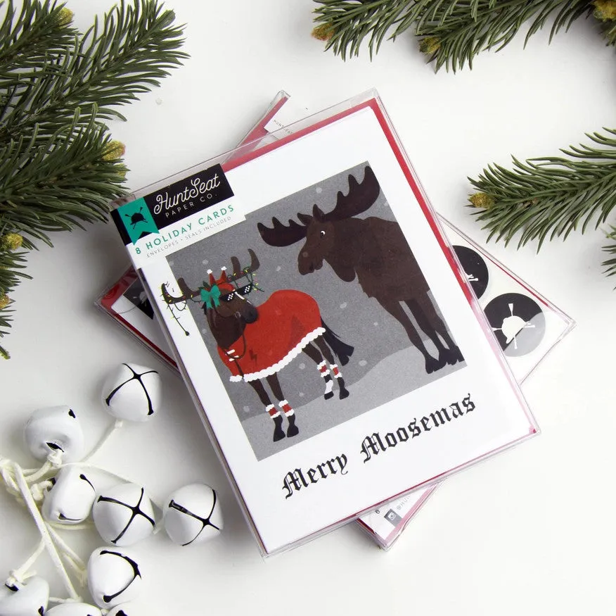 Hunt Seat Paper Co Merry Moosemas Christmas Card