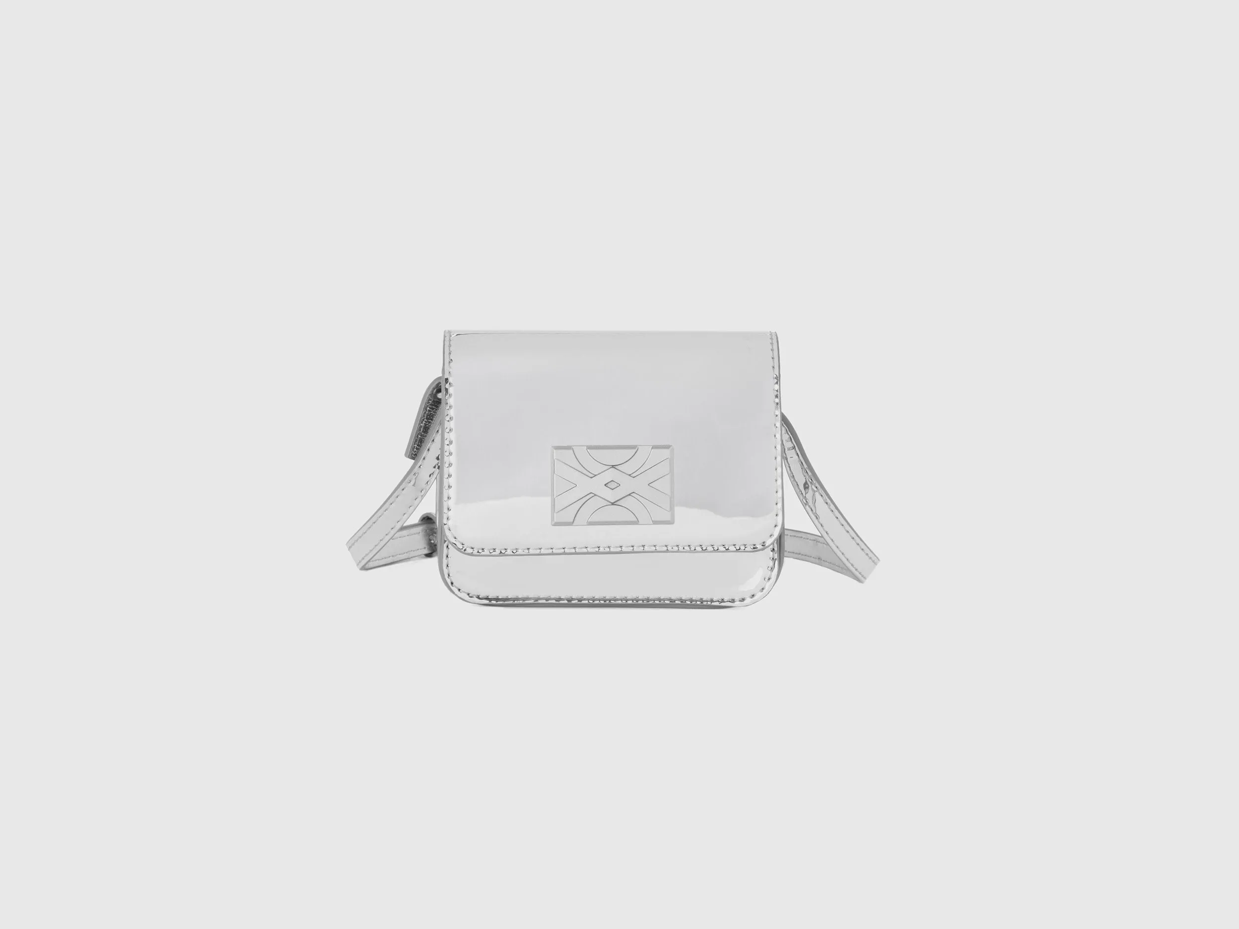Imitation Leather Sling Bag with Hook and Loop Closure
