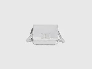 Imitation Leather Sling Bag with Hook and Loop Closure