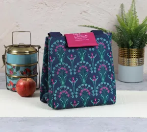 India Cicus by Krsnaa Mehta Dichasial Charm Lunch Bag for Office Women & Men | Printed Hot/Cold Tiffin Box & Bottle Travel Carry Bag | for School Picnic & School | Ideal for Gifting
