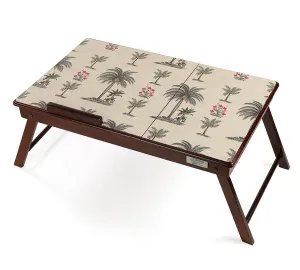 India Circus by Krsnaa Mehta Chevron Palms Multipurpose Laptop Table Desk for Study and Reading with Foldable and Portable Legs