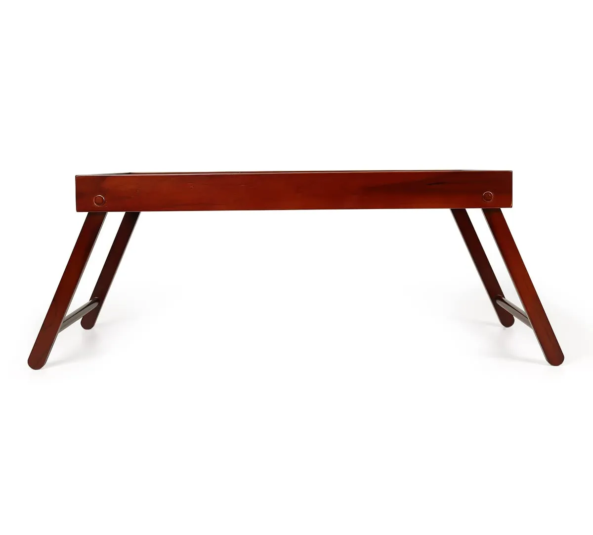 India Circus by Krsnaa Mehta Robin Bird Park Wooden Breakfast Tray Table with Foldable Legs for Sofa, Bed | Portable Lap Desk Serving Dinner Tea Snack Tray | 52 Centimeters
