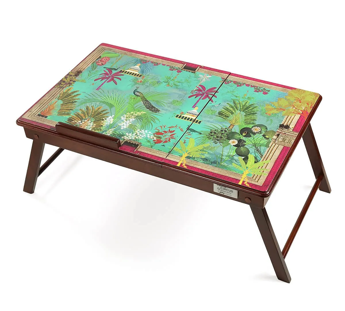 India Circus by Krsnaa Mehta The Peacock Throne Multipurpose Laptop Table Desk for Study and Reading with Foldable and Portable Legs