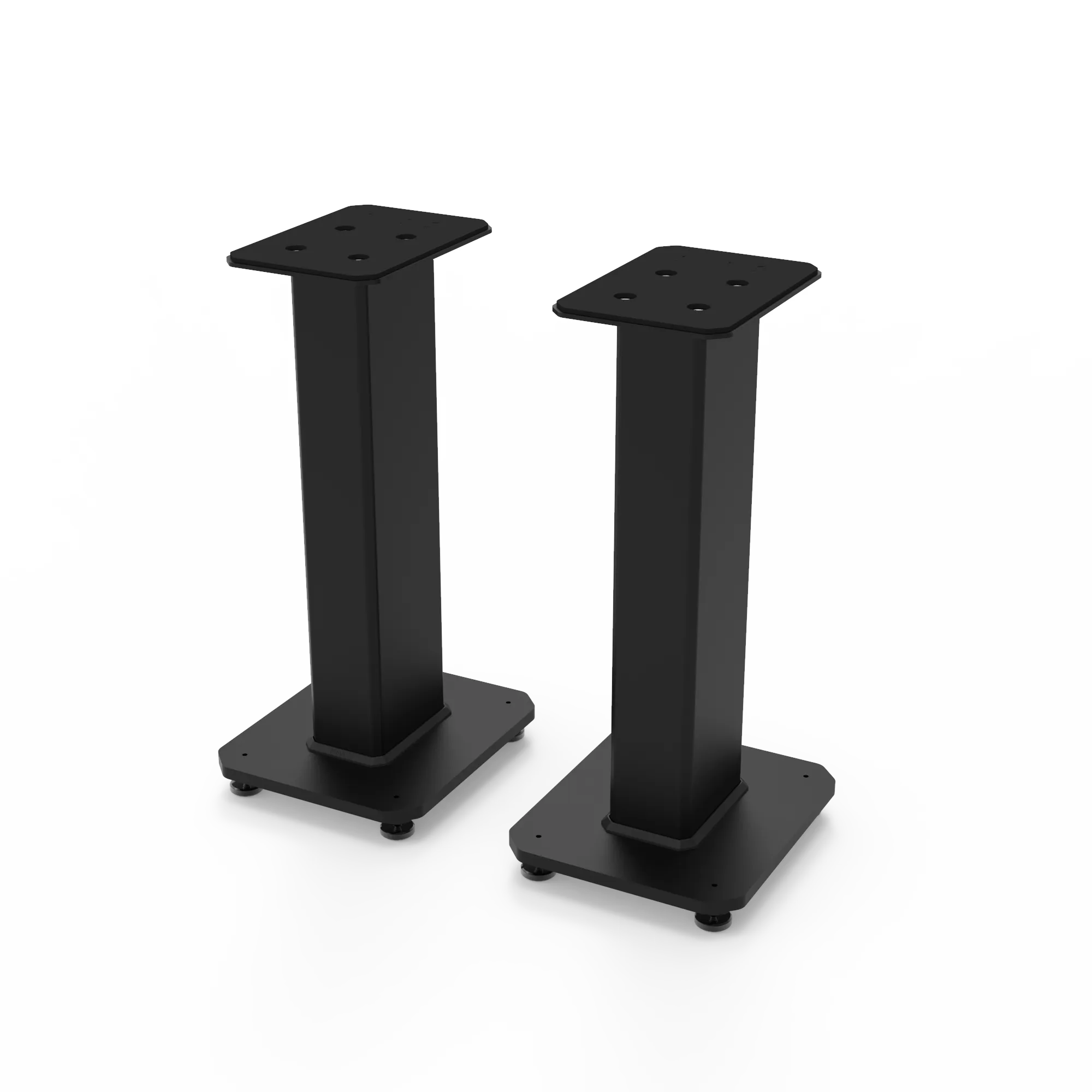 Kanto TUK 260W Powered Bookshelf Speakers with Headphone Out, USB Input, Dedicated Phono Pre-amp, Bluetooth - Pair, Matte Black with SX22 Black Stand Bundle
