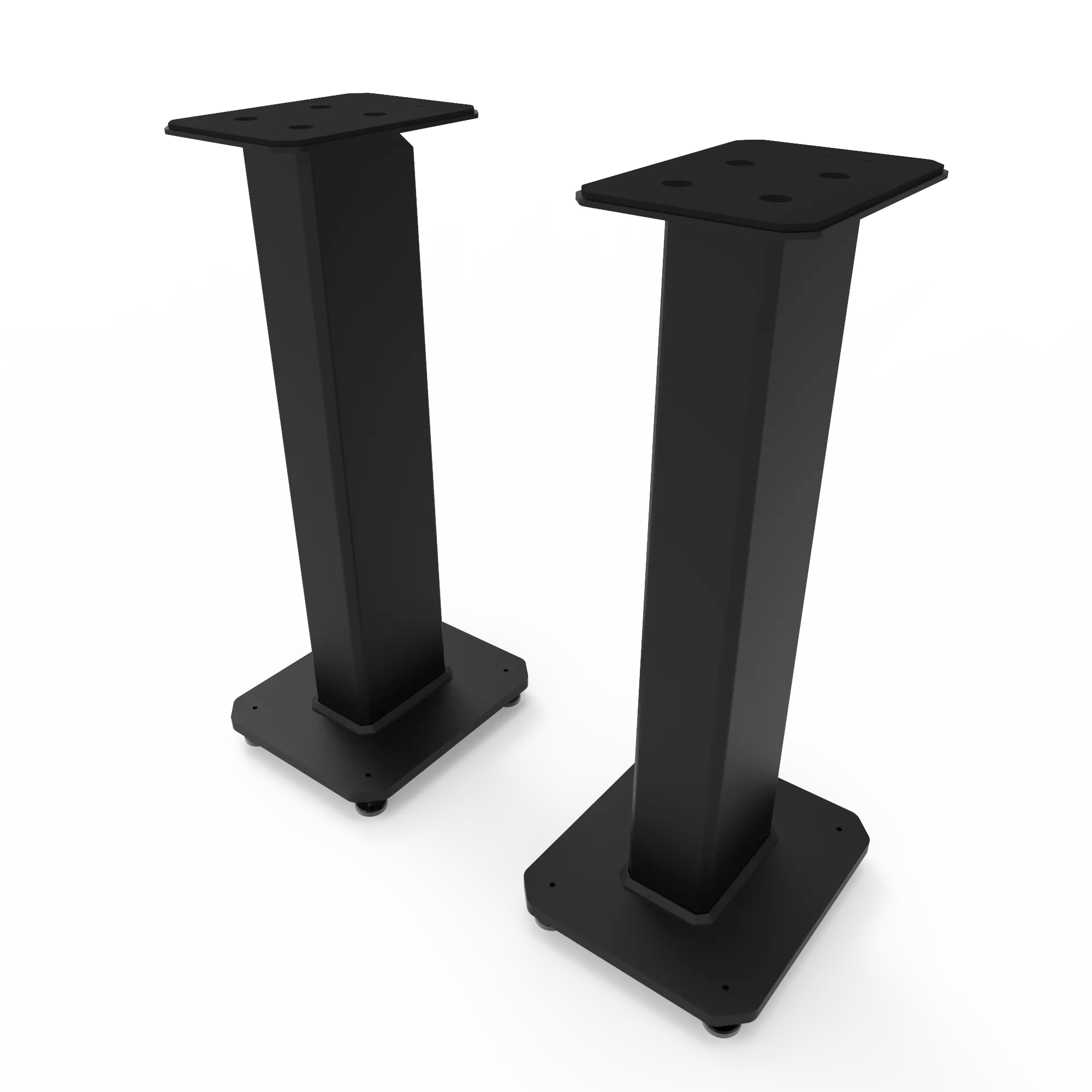 Kanto TUK 260W Powered Bookshelf Speakers with Headphone Out, USB Input, Dedicated Phono Pre-amp, Bluetooth - Pair, Matte Black with SX26 Black Stand Bundle