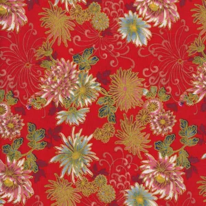 Kennard & Kennard - Golden Chrysanthemum â€“ Crimson Bloom
