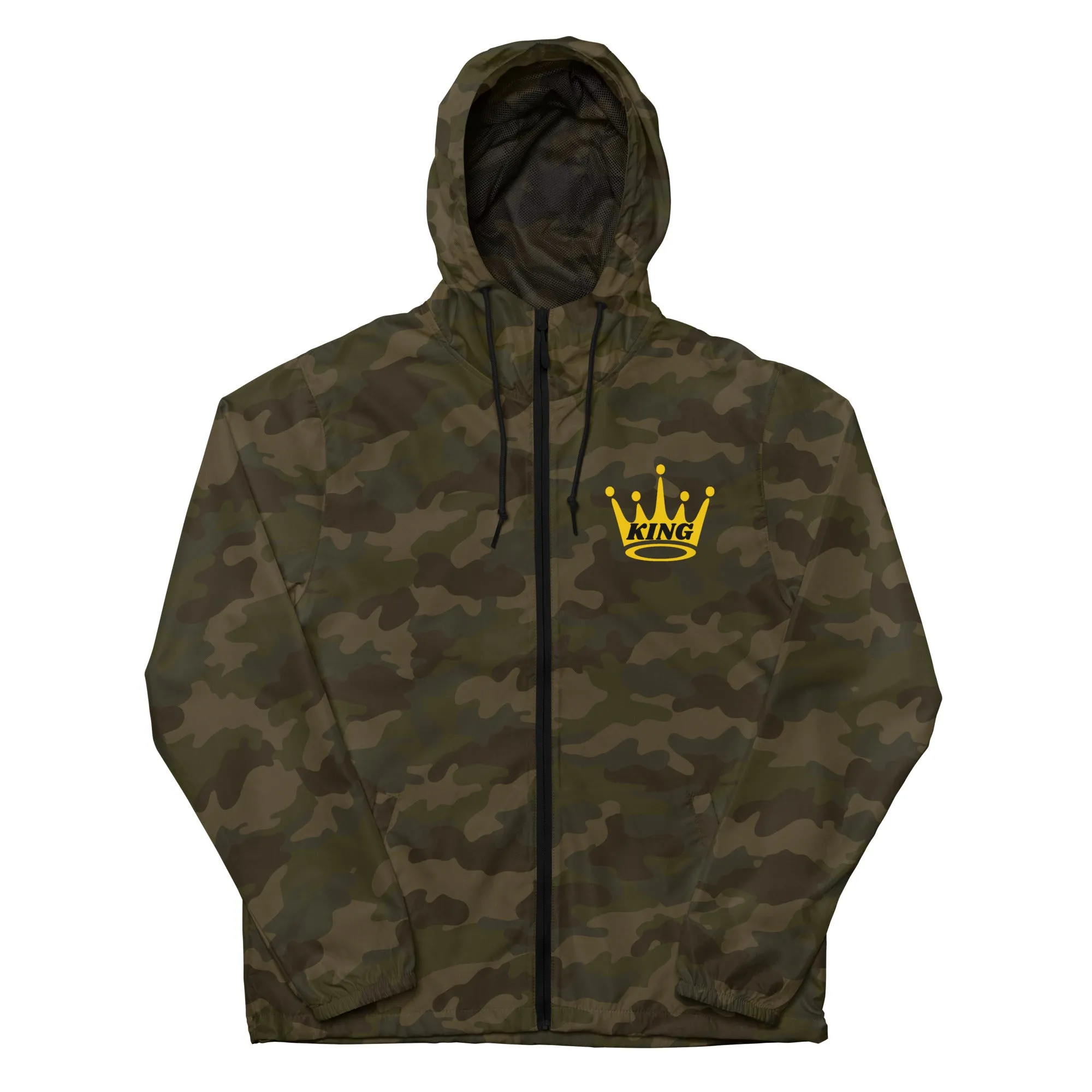 King Unisex lightweight zip up windbreaker