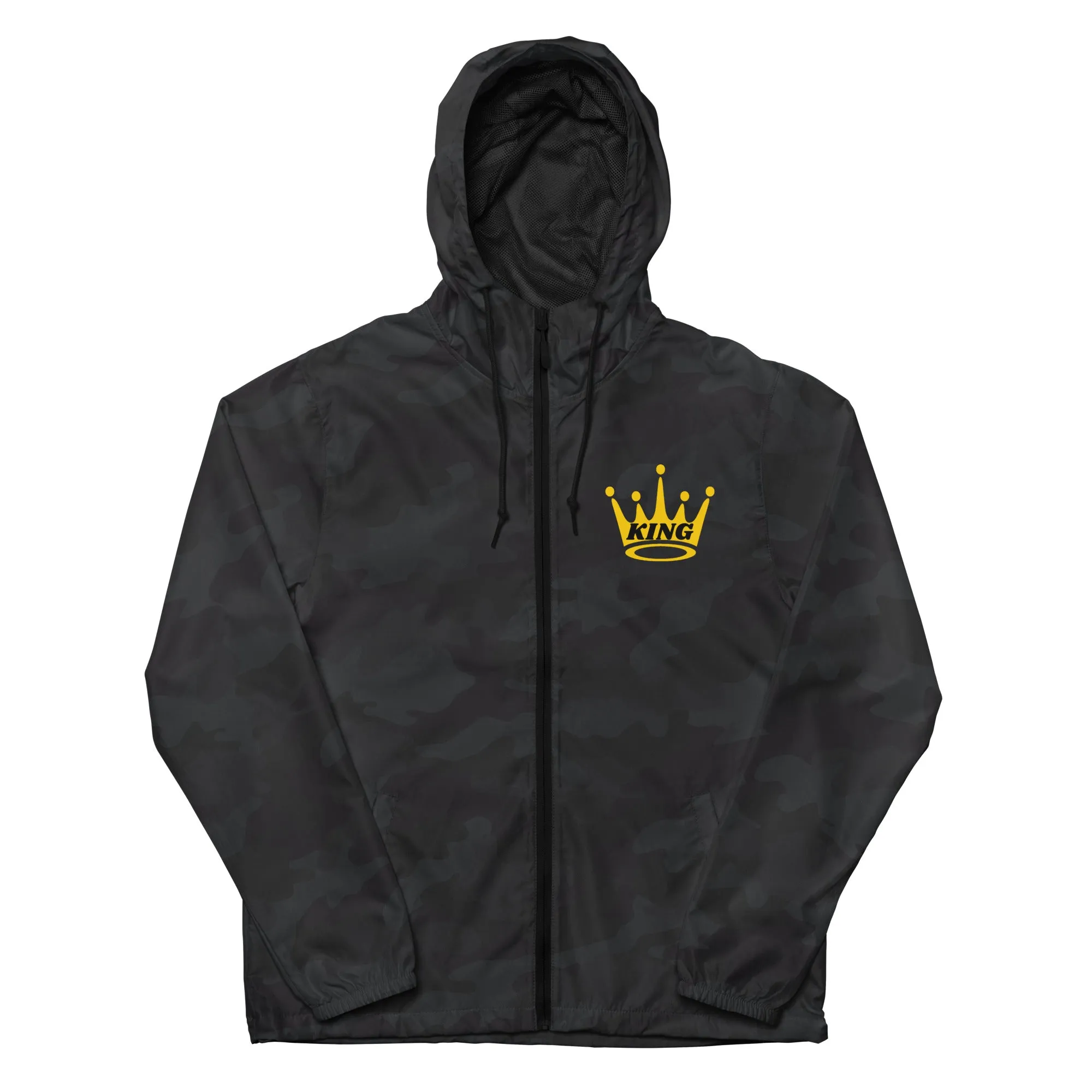 King Unisex lightweight zip up windbreaker