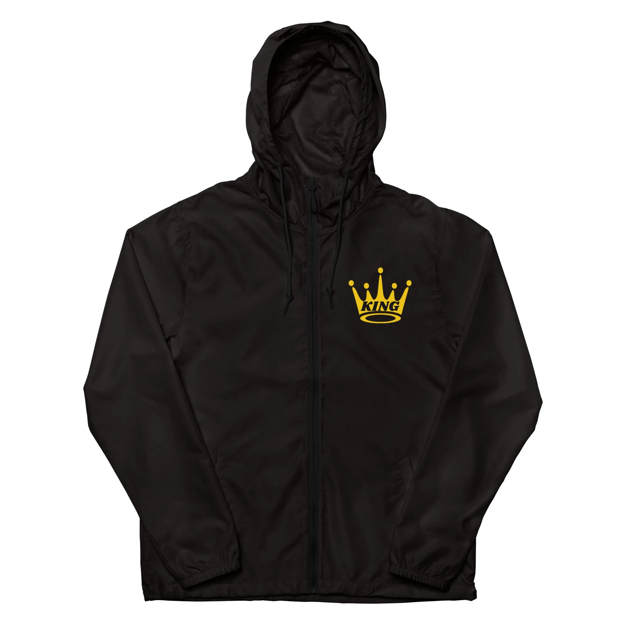 King Unisex lightweight zip up windbreaker