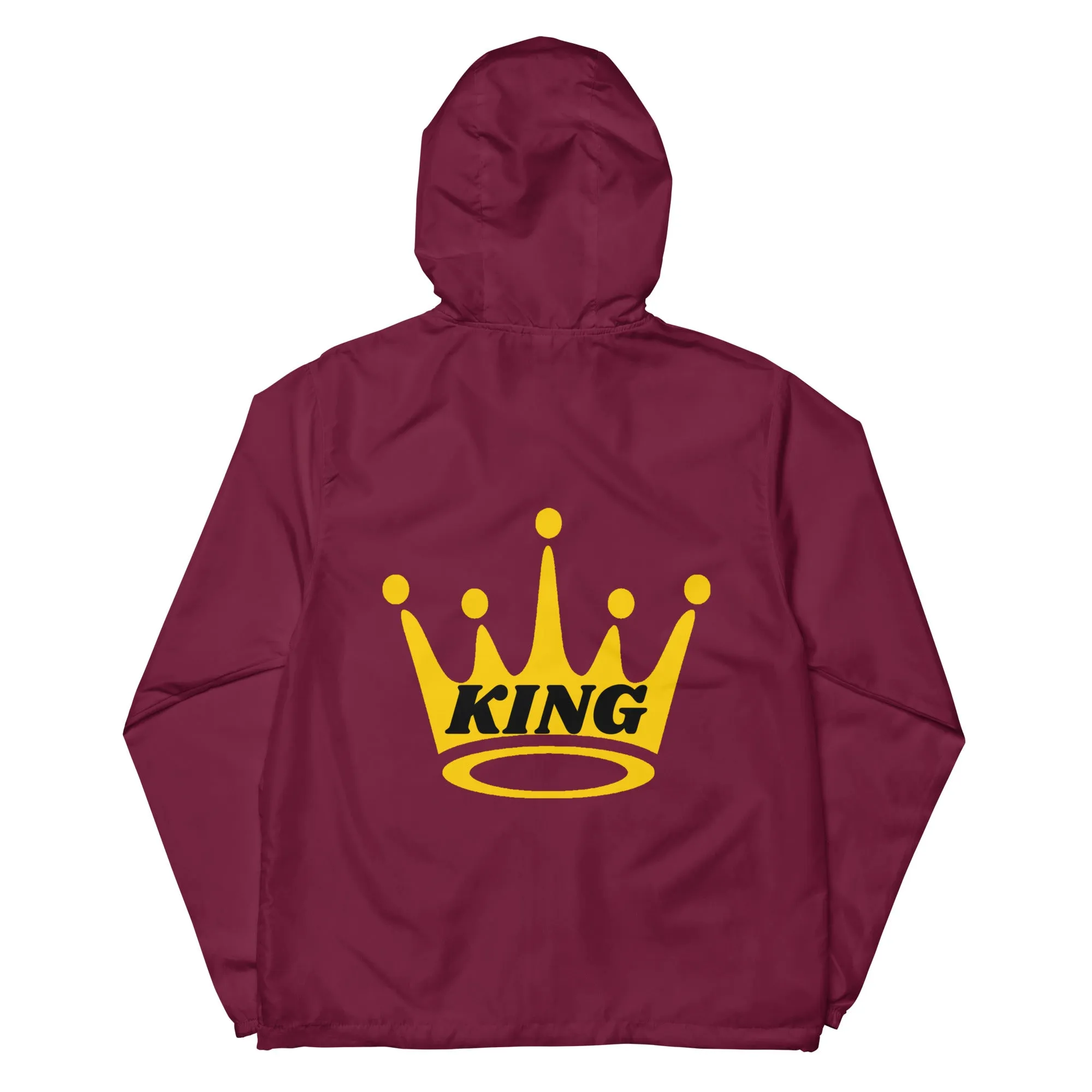 King Unisex lightweight zip up windbreaker