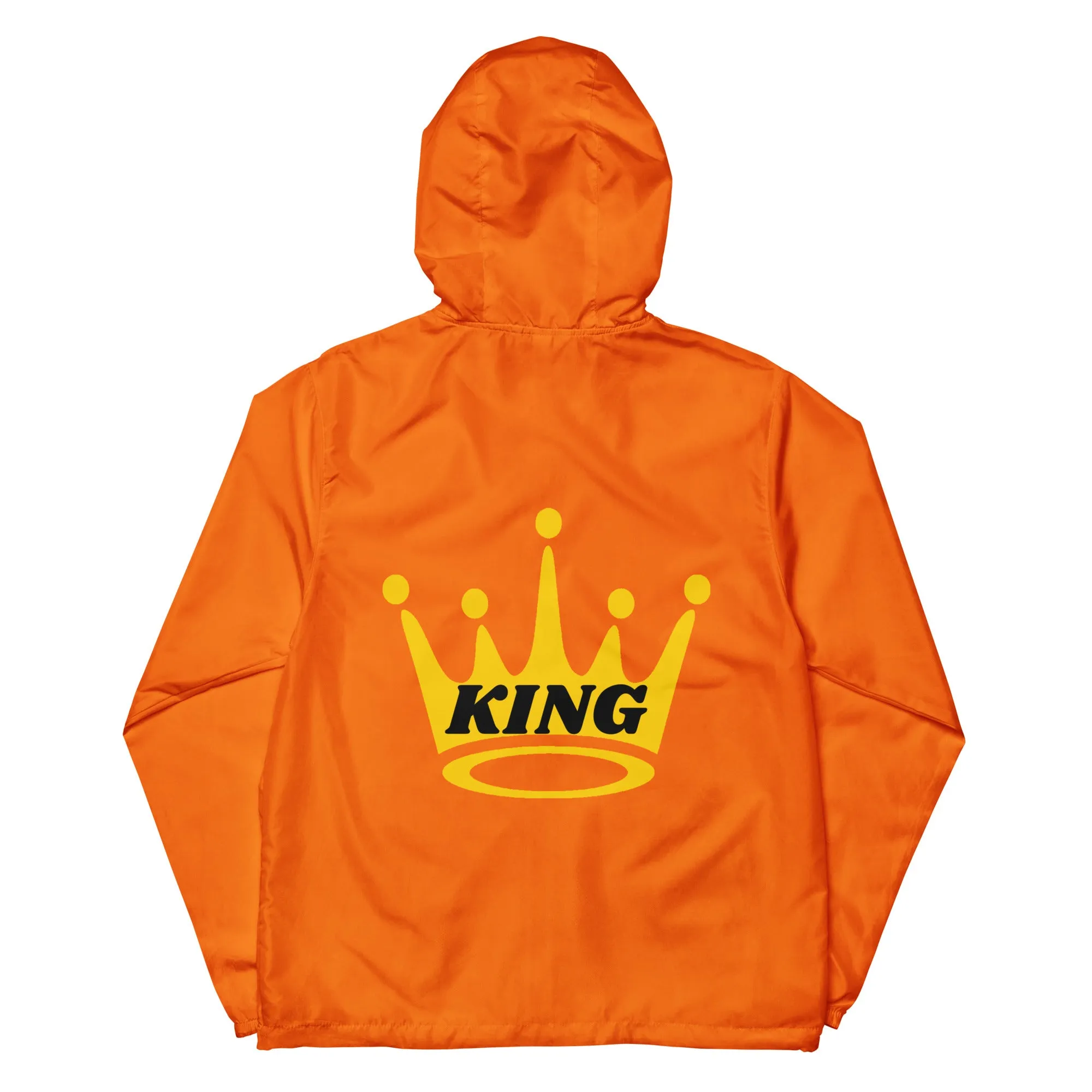 King Unisex lightweight zip up windbreaker