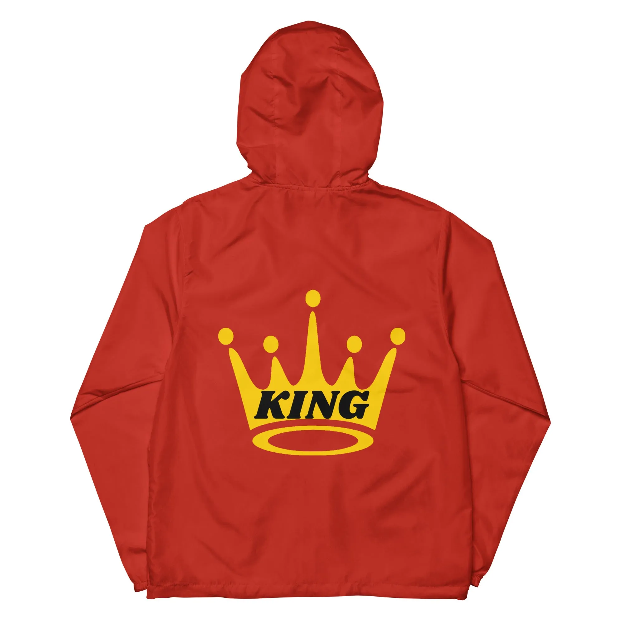 King Unisex lightweight zip up windbreaker