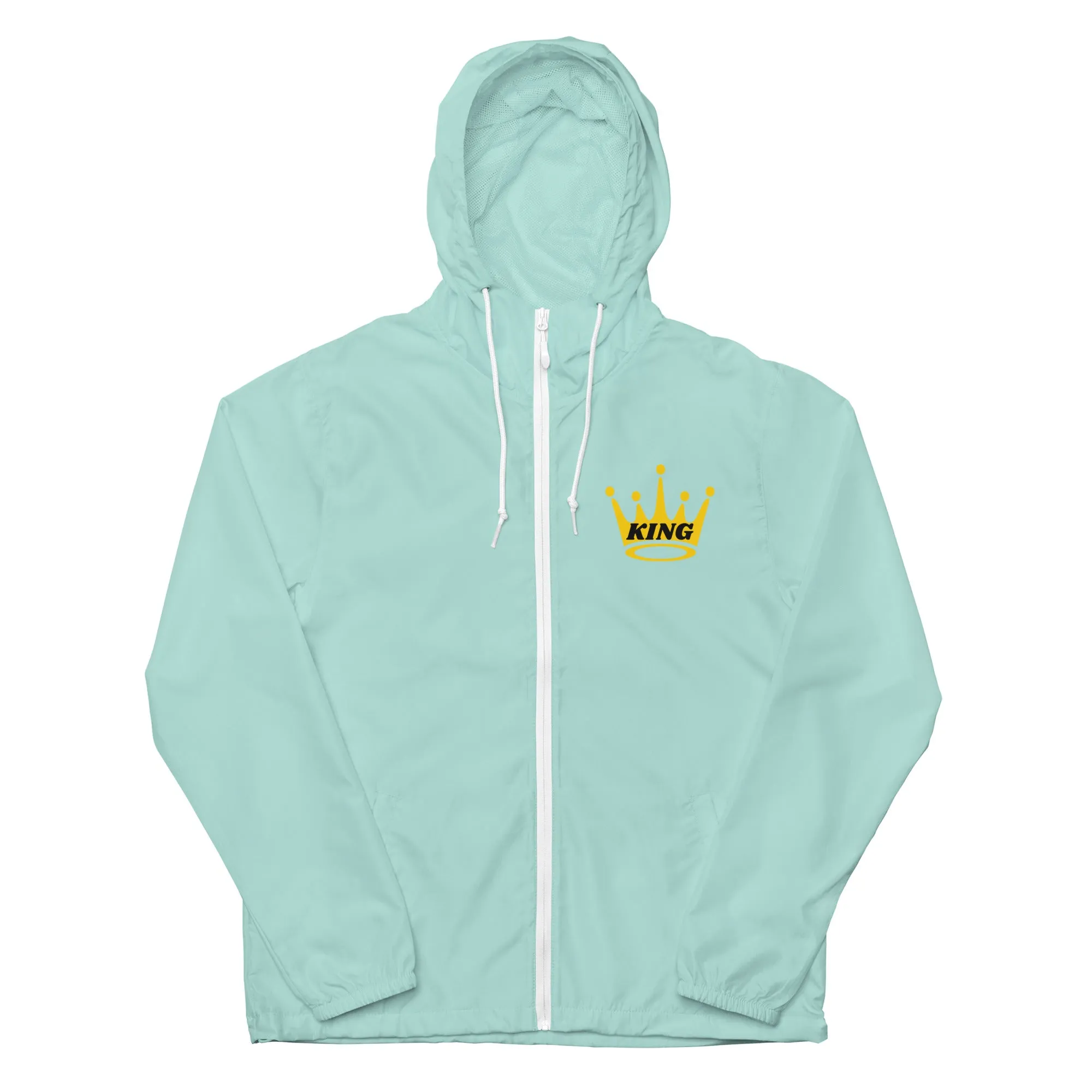 King Unisex lightweight zip up windbreaker
