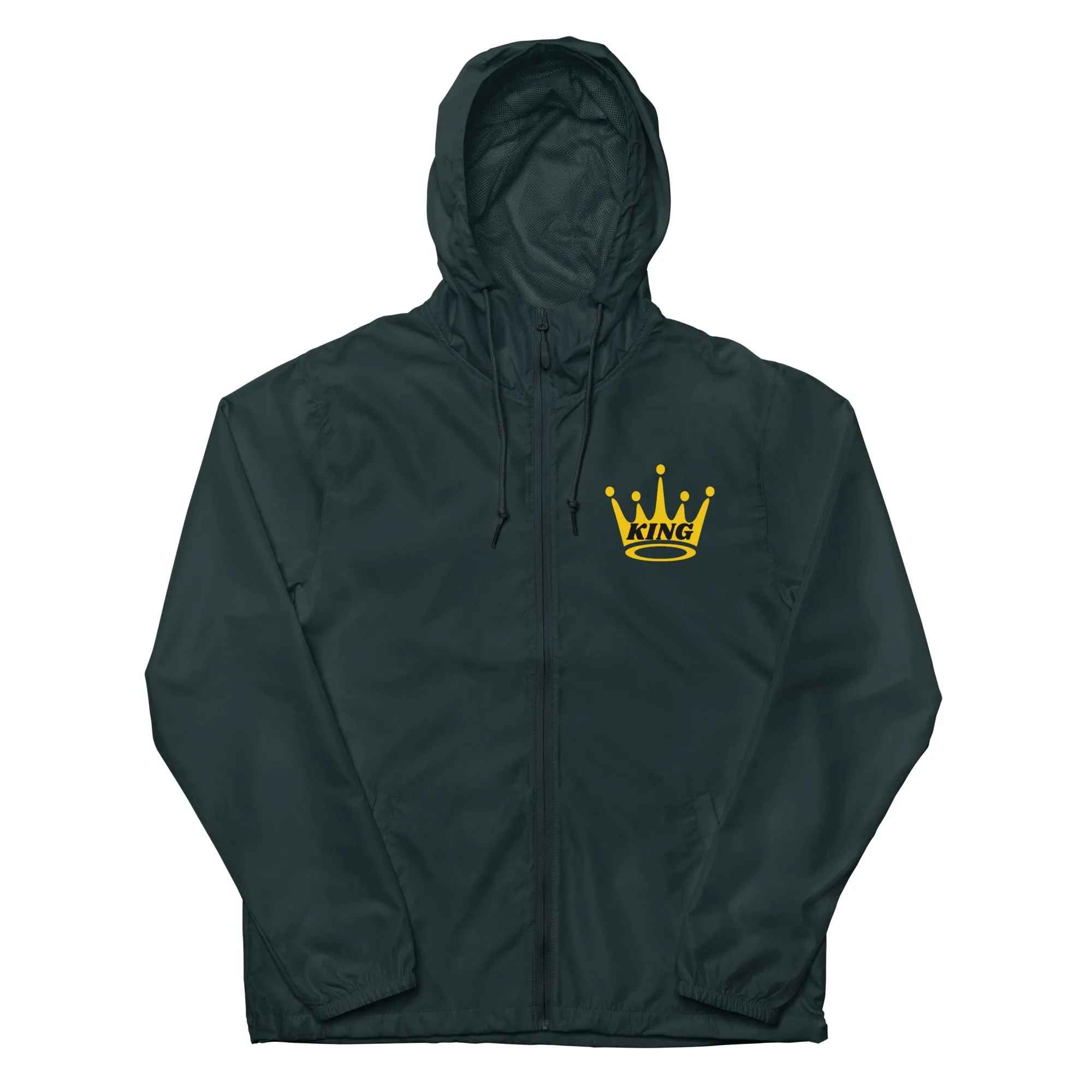 King Unisex lightweight zip up windbreaker