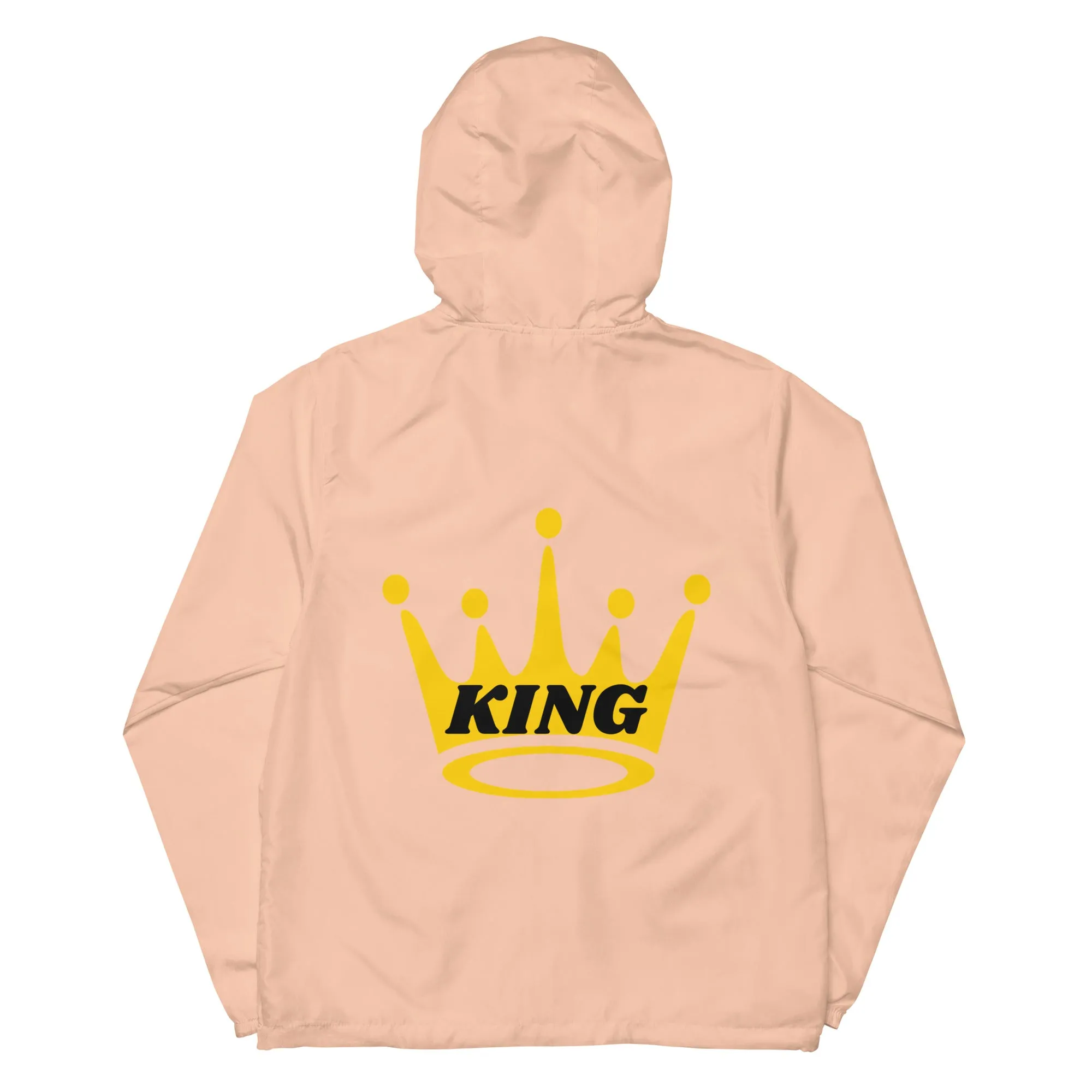King Unisex lightweight zip up windbreaker