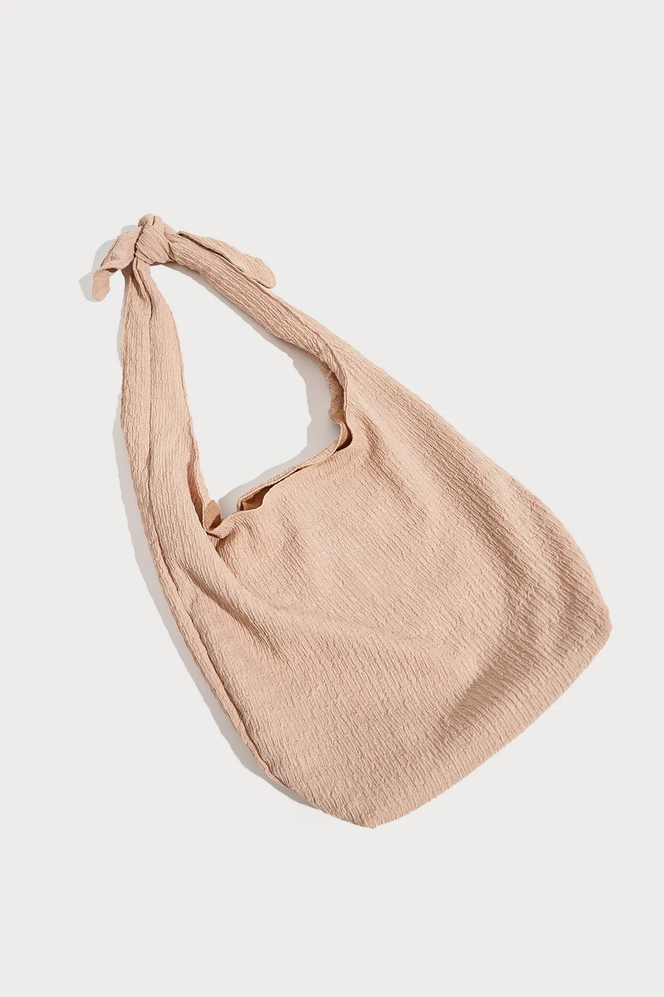 Knotted Handle Shoulder Bag