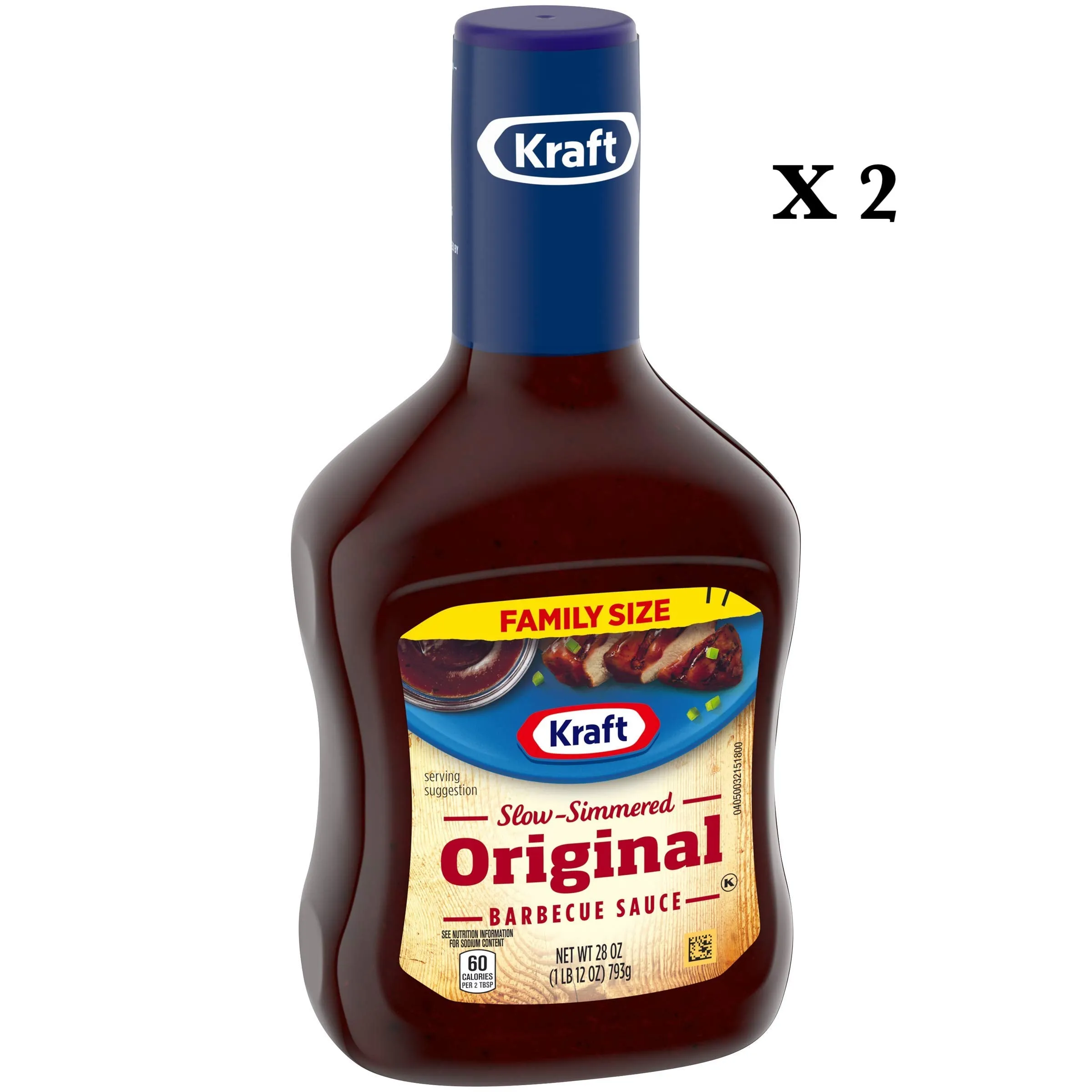 Kraft Original Slow-Simmered BBQ Barbecue Sauce Family Size 28 Oz X 2 Bottles! BB: 04/24