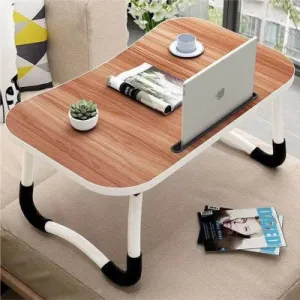 Laptop Folding Tray Table Maple 60x40x28