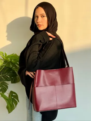 Leather Crossbody Bag With Pockets