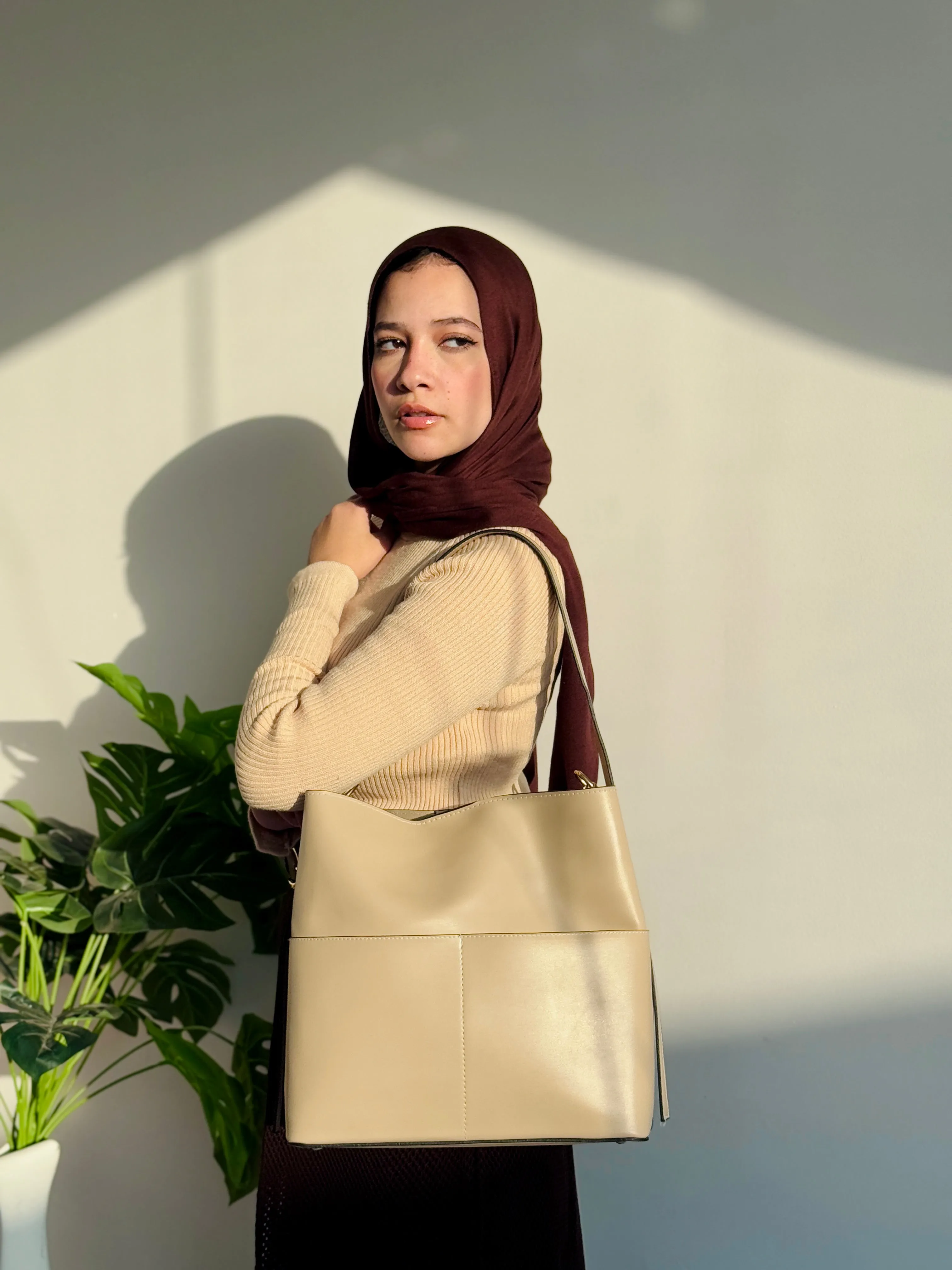 Leather Crossbody Bag With Pockets