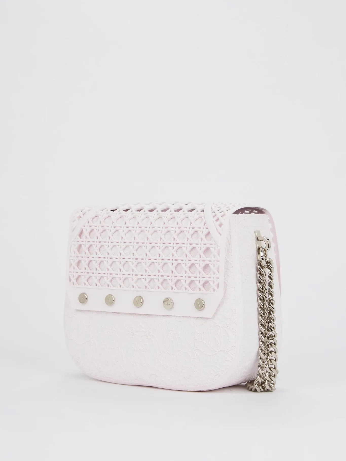 Light Pink Big Dafne Cesto Shoulder Bag