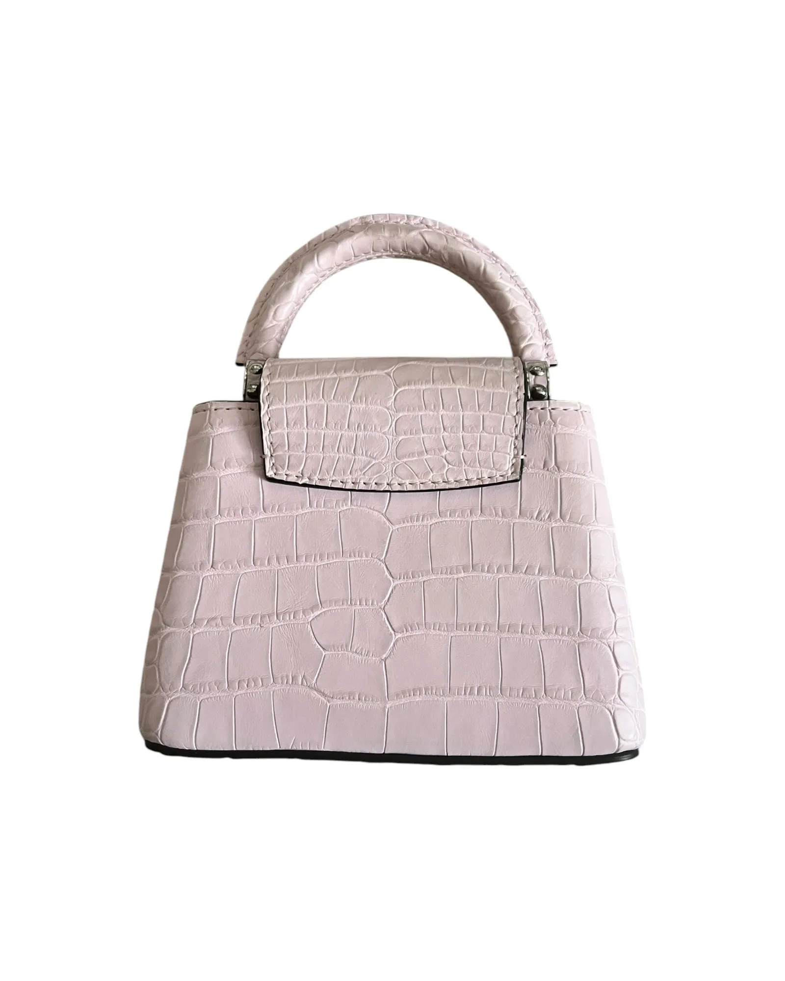 Louis Vuitton Nano Matte Crocodile Cupacines - light Pink