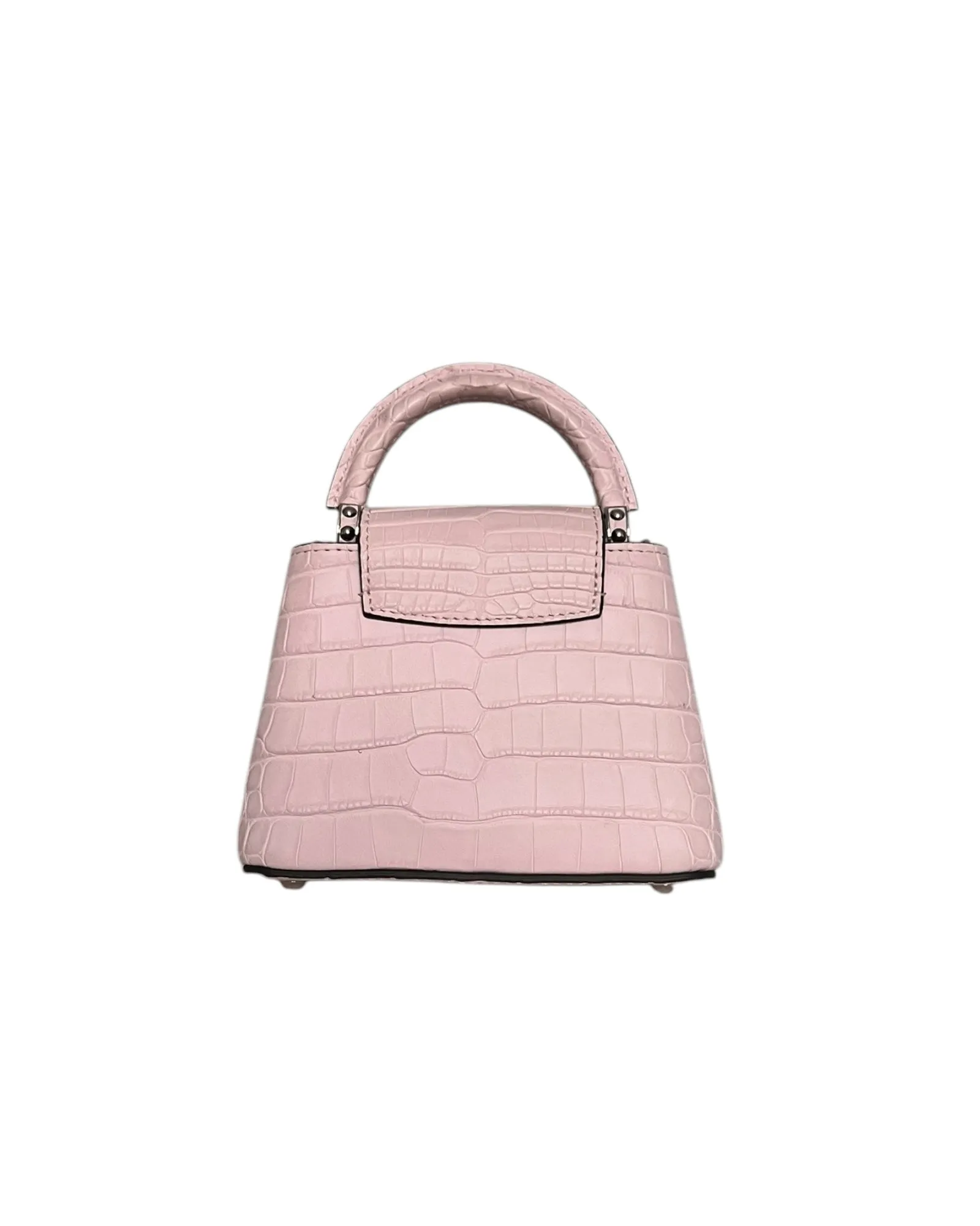 Louis Vuitton Nano Matte Crocodile Cupacines - light Pink