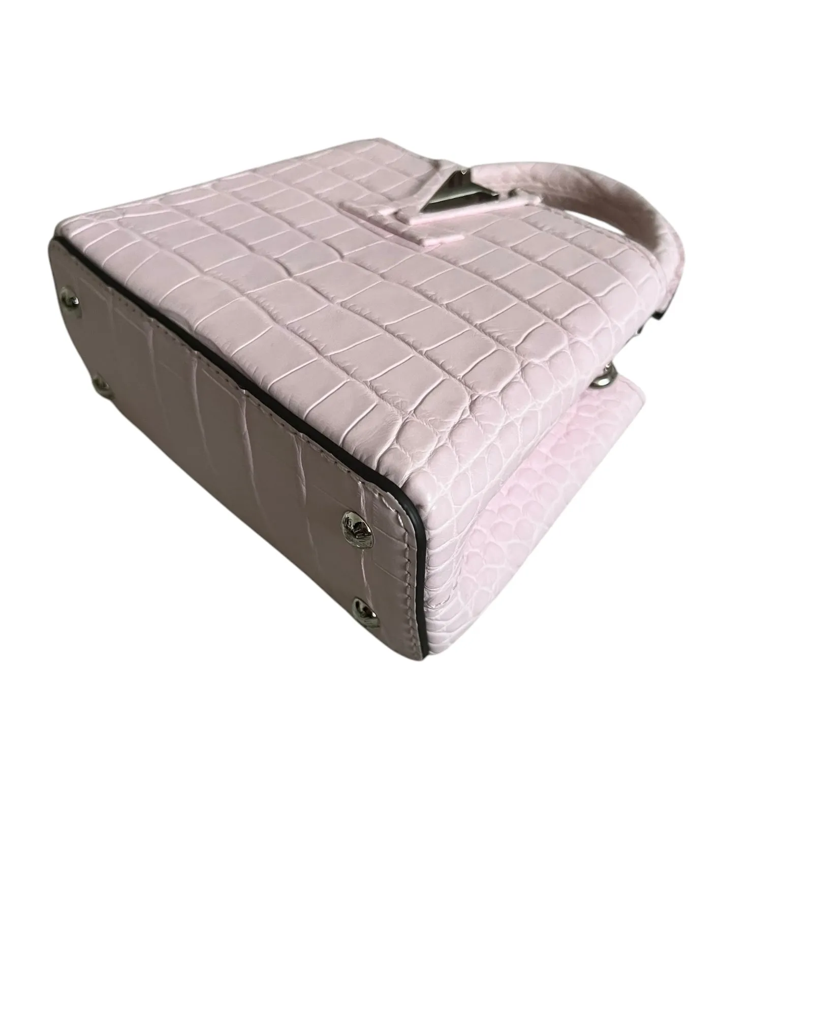 Louis Vuitton Nano Matte Crocodile Cupacines - light Pink