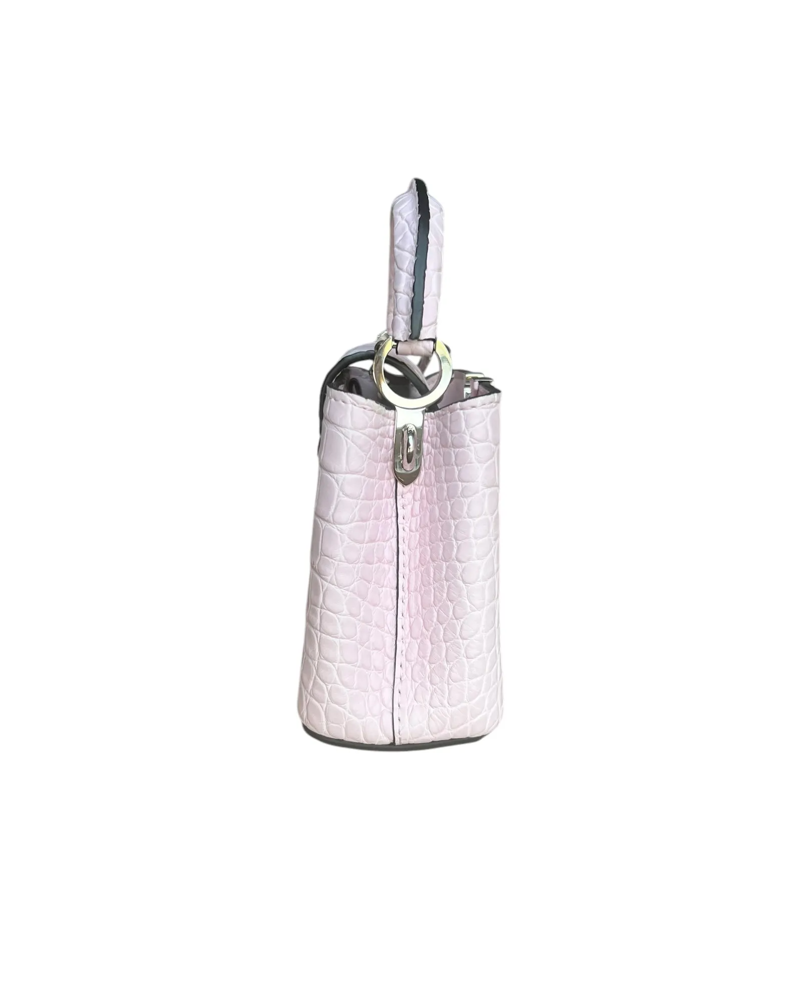 Louis Vuitton Nano Matte Crocodile Cupacines - light Pink